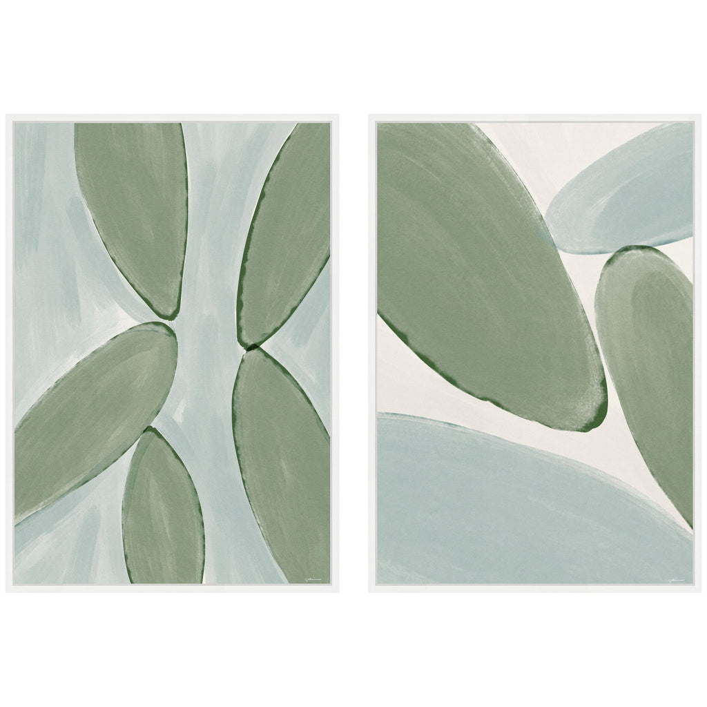 Natural Forms 01 & 02 2 Piece Framed Canvas Wall Art Set by Gabrielly Guedes