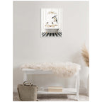 Sylvie Penguins in Lux Bathtub Framed Canvas by Amy Peterson