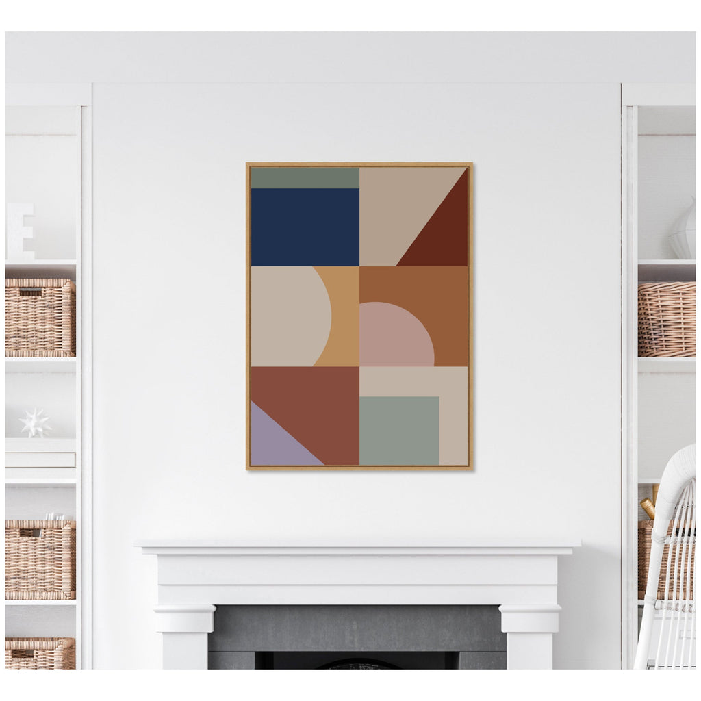 Modern Bohemian Pattern 1 by The Creative Bunch Studio Framed Canvas Wall Art Print