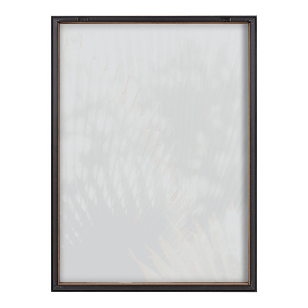 Blake Yellow Tipped Fern Framed Printed Glass by Alicia Abla