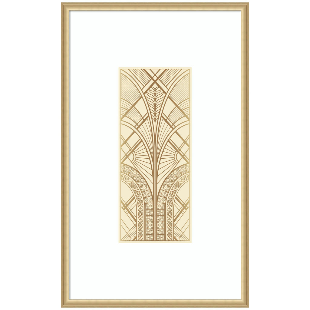 Retro Art Deco Glam Abstract by The Creative Bunch Studio Framed Wall Art Print