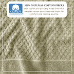 Cotton Diamond Waffle Weave Bath Towel Set - Grayson Collection