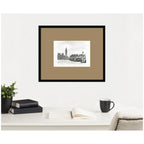Postcard London by Teju Reval Framed Wall Art Print Matted
