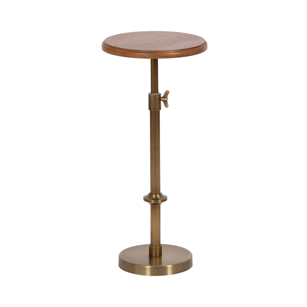 Engles Adjustable Wood Table and Plant Stand