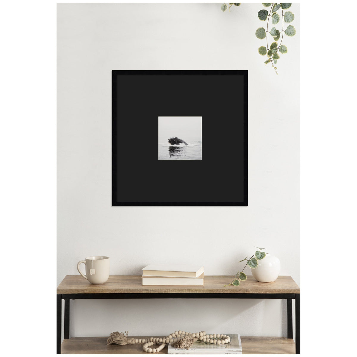 Humpback Whale No. 4 by Laura Evans Framed Wall Art Print Matted