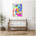 Sylvie Abstract 11 Framed Canvas by Emma Daisy