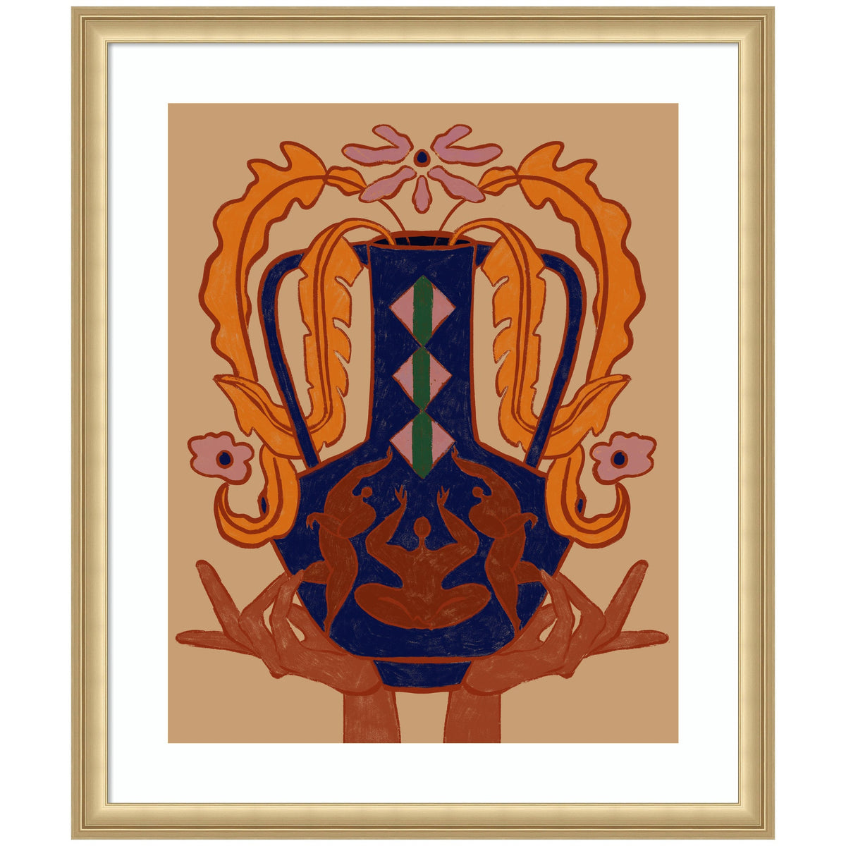 Vessel Collection Blossom by Arty Guava Framed Wall Art Print
