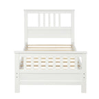 Platform Bed With Paneled Headboard And Footboard