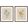 AQ Simple Blooms 2 Piece Framed Wall Art Print Set by Annie Quigley