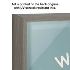 Blake When Life Gives You Lemons Blue Framed Printed Glass by The Creative Bunch Studio