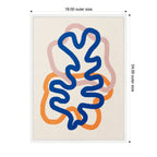 Sylvie Abstract Line Art Print 2 Framed Canvas by July Art Prints