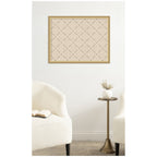 Pinboard Green Lattice Print