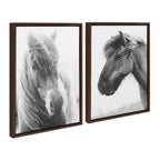Sylvie Benevolence and Indomitable Framed Canvas Set by Alicia Abla