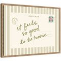 Vintage Postcard by Lucky Guava Framed Canvas Wall Art Print