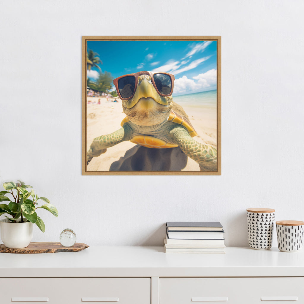 Funny Turtle Selfie by The Creative Bunch Studio