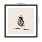 Bird on a Branch by Danushka Abeygoda Framed Wall Art Print