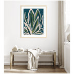 Framed Art Blue Flora 1 by Alicia Bock