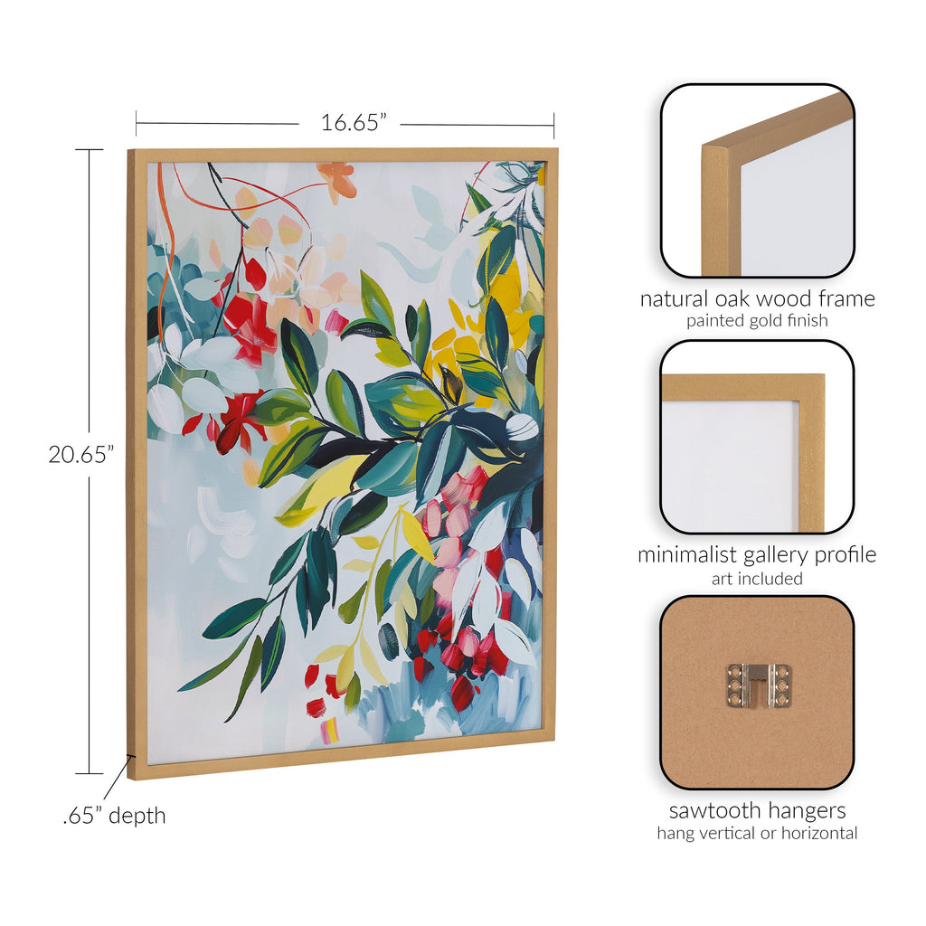 Gallery Jewel Tone Botanical Abstract Print by The Creative Bunch Studio