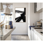 Black Mark No. 2 by Amy Lighthall Framed Canvas Wall Art Print