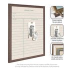 Framed Fabric Pinboard Linen Library Card Wall Organization