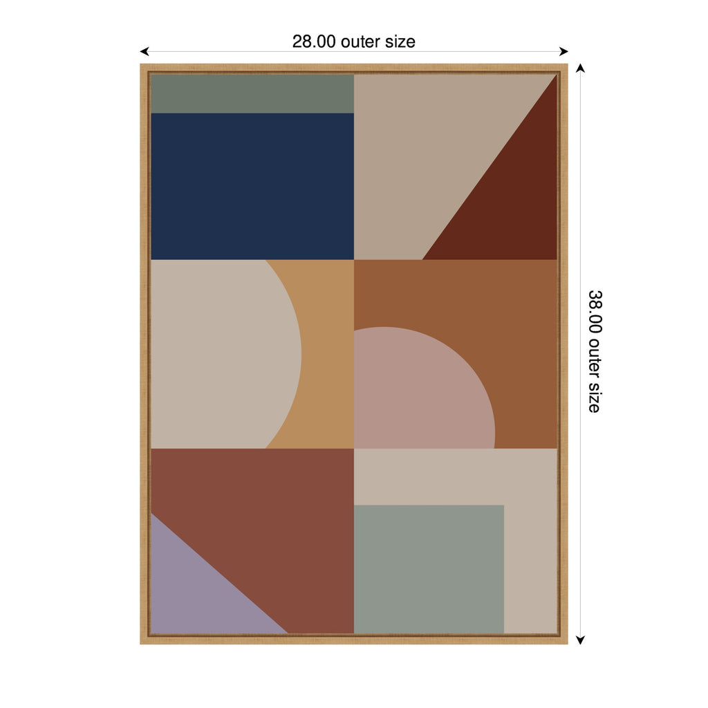 Modern Bohemian Pattern 1 by The Creative Bunch Studio Framed Canvas Wall Art Print