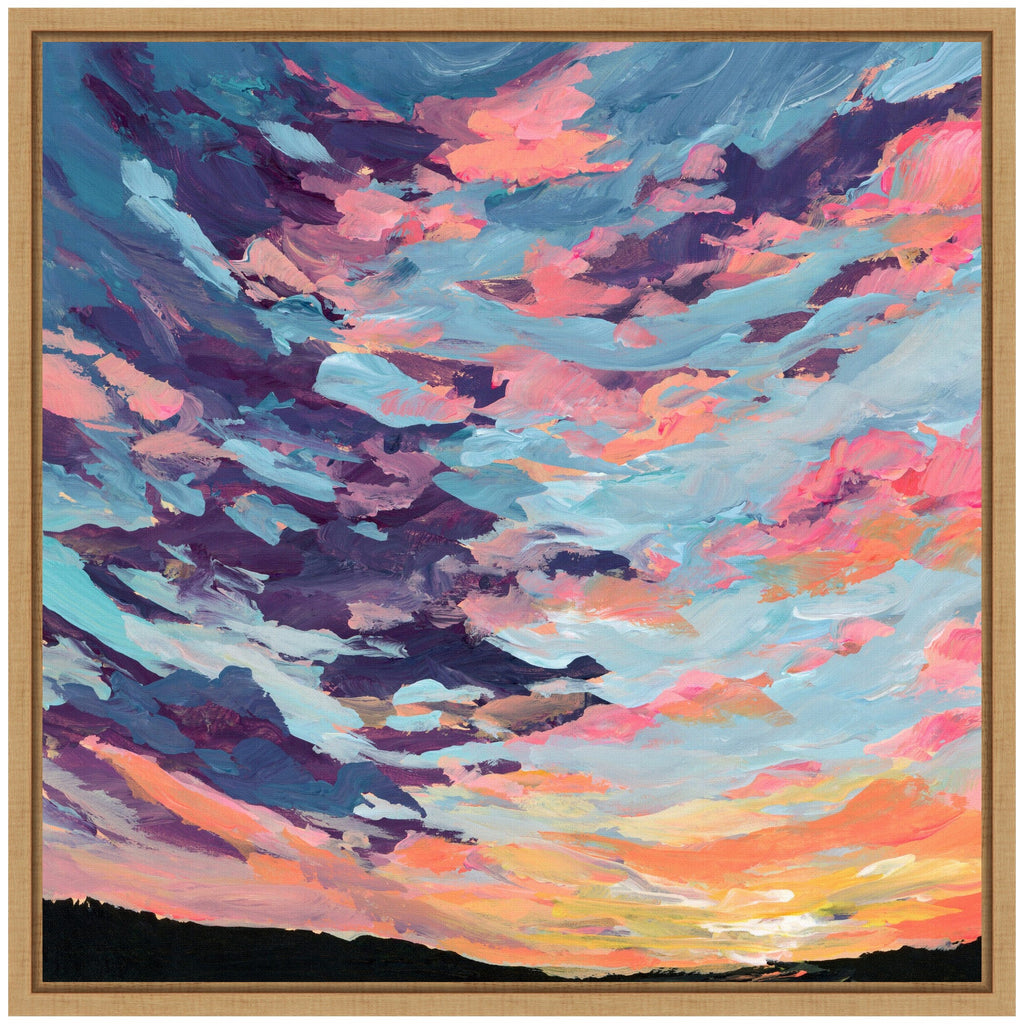 Sylvie Sunset Study Framed Canvas by Emily Kenney