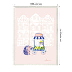Sylvie Beaded Lemon Stroll Framed Canvas by Yellow Heart Art