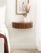 Reid Ribbed Floating Side Table