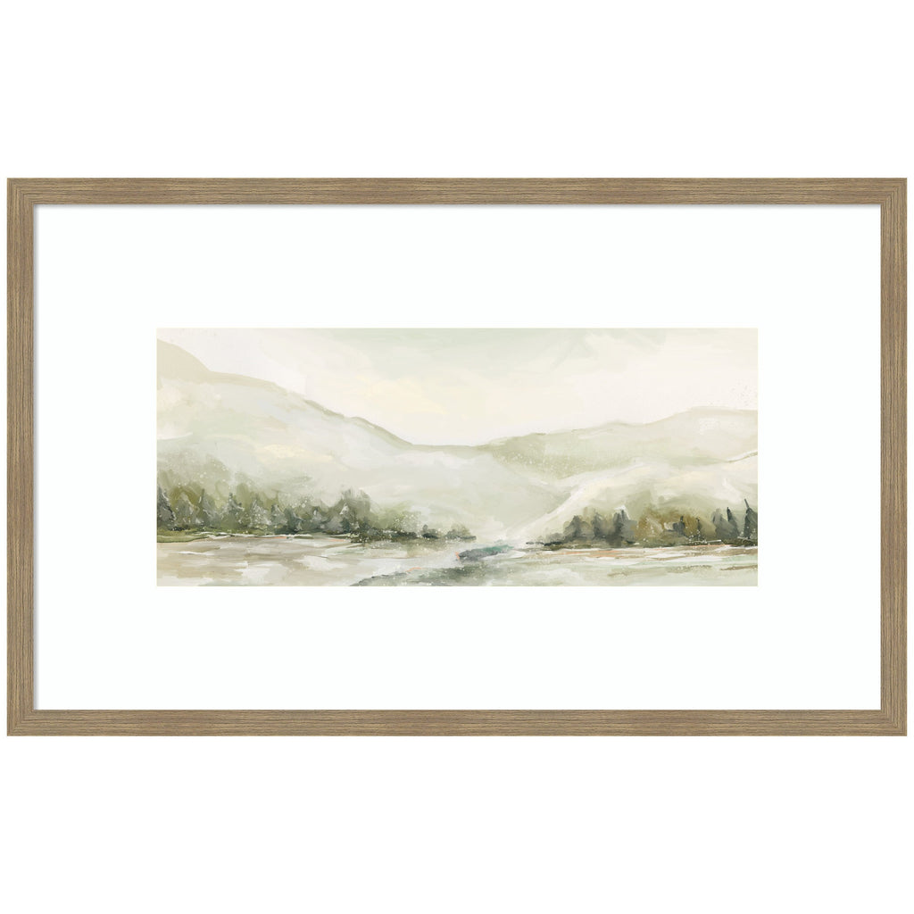 AQ Winter Landscape No. 6 by Annie Quigley Framed Wall Art Print
