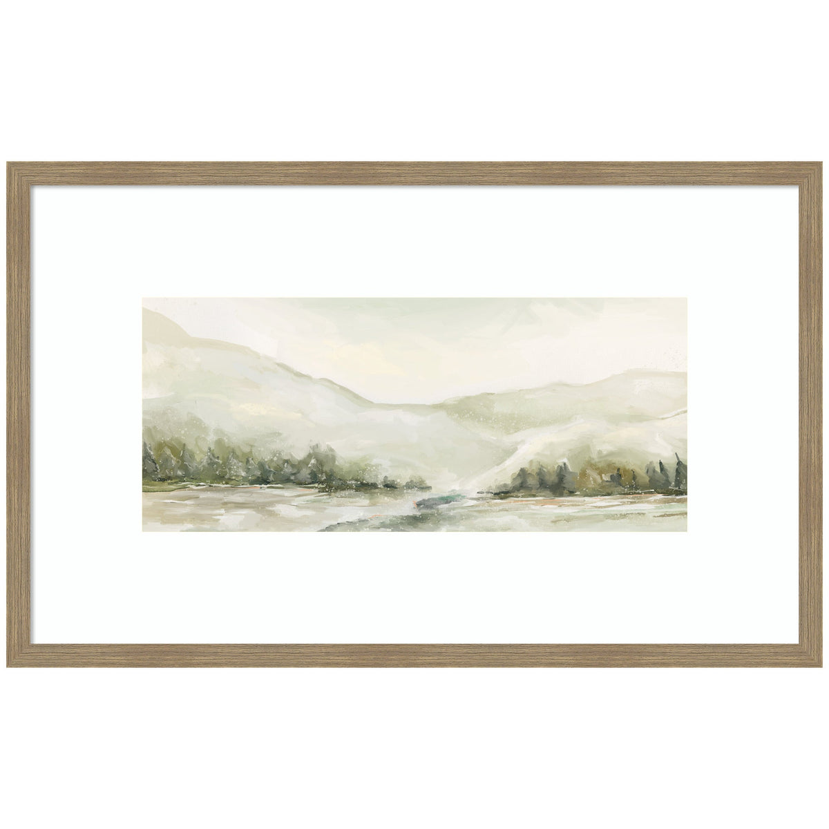 AQ Winter Landscape No. 6 by Annie Quigley Framed Wall Art Print
