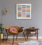 Sylvie Whimsical Lines Framed Canvas by Apricot + Birch