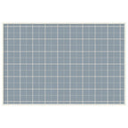 Framed Fabric Pinboard Light Blue Plaid Wall Organization
