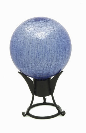 Achla G10-Bll-C 10 In. Gazing Globe In Blue Lapis With Crackle