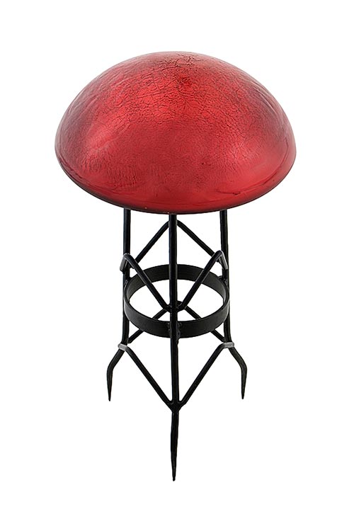 Achla Ts-Rd-C 9 X 9 X 5.5 Toad Stool Red Crackle