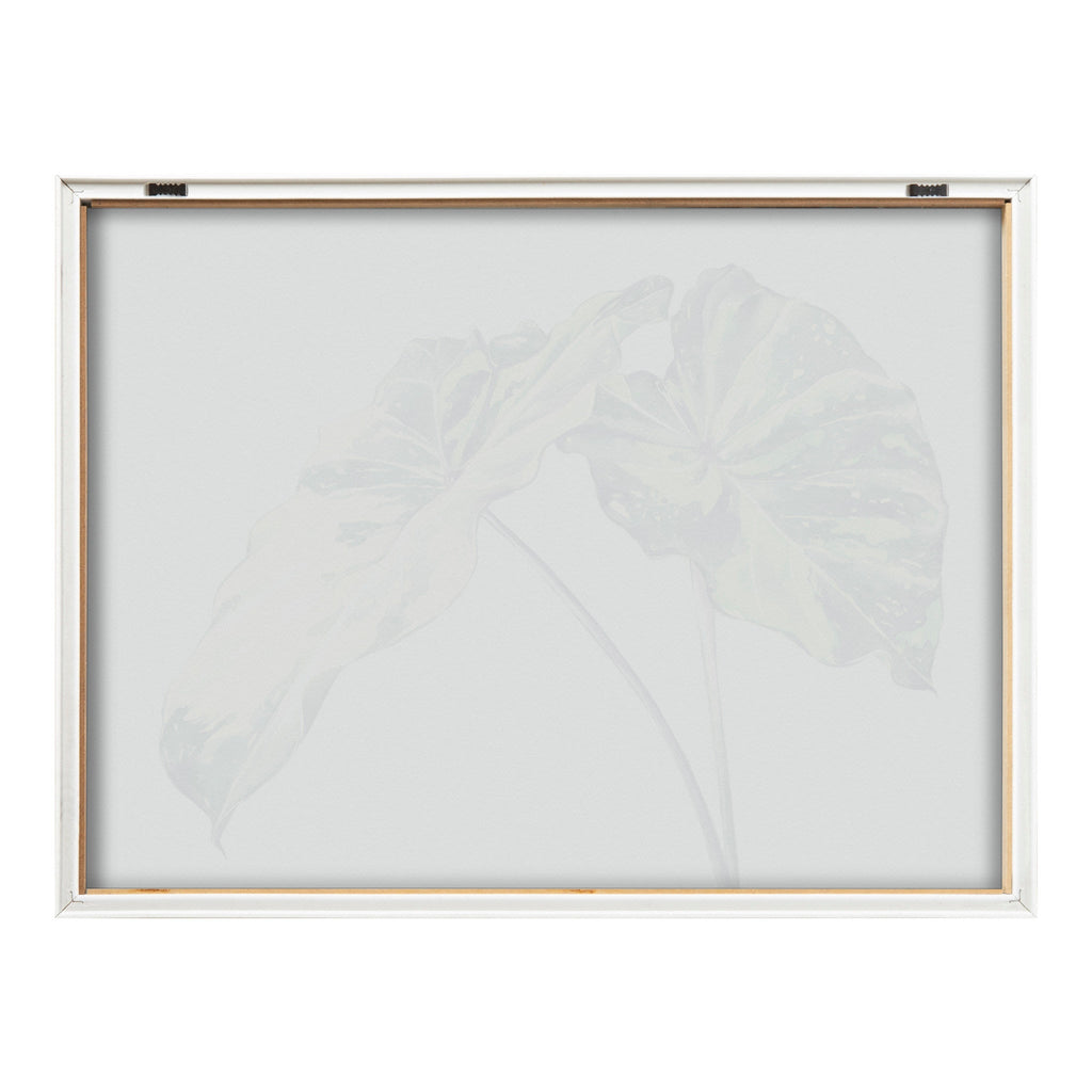 Blake Spotted Leaves Neutral Framed Printed Glass by Emily Marie Watercolors
