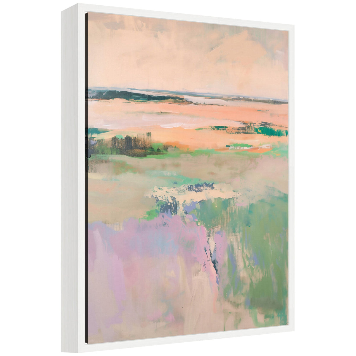 Sylvie Pastel Horizon II Framed Canvas by Amy Lighthall