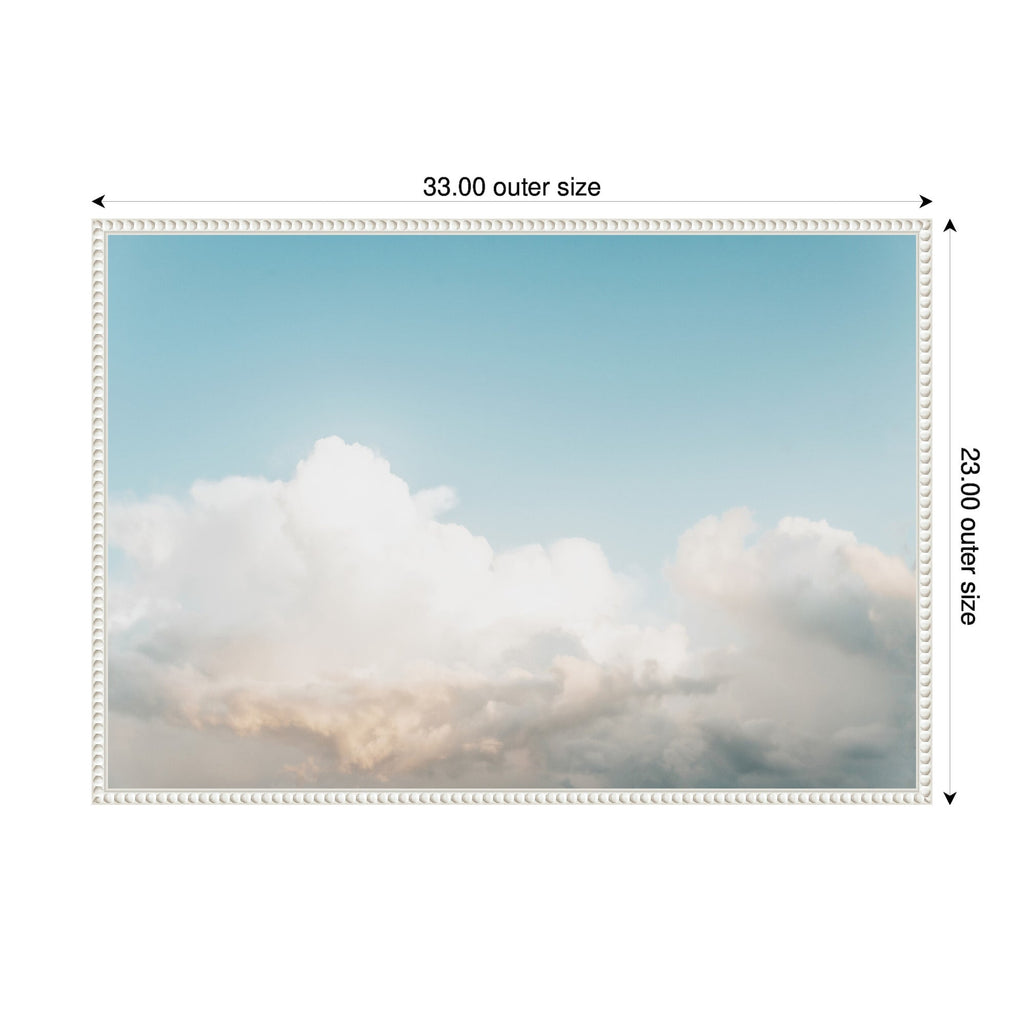 Sylvie Clouds Framed Canvas by Alicia Abla