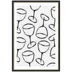 Wine Everywhere by Gabrielly Guedes Framed Wall Art Print