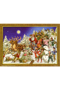 Advent Santa/Sled Lg Each