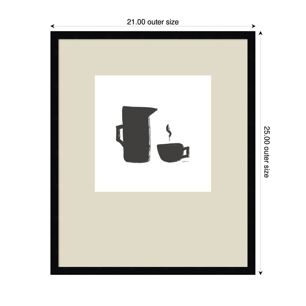 Coffee by Gabrielly Guedes Framed Wall Art Print