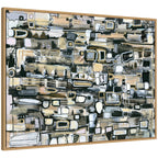 Sylvie Snowfall Horizontal Framed Canvas by Leah Nadeau