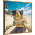 Funny Turtle Selfie by The Creative Bunch Studio