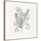 Floral Bouquet by Gabrielly Guedes Framed Canvas Wall Art Print