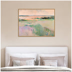 Sylvie Pastel Horizon III Framed Canvas by Amy Lighthall