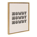 Sylvie Howdy Western Framed Canvas by Honey Island Studio