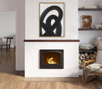 Sylvie Japandi 12 Black Framed Canvas by Rocket Jack