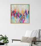 Sylvie Brushstroke 154 Framed Canvas by Jessi Raulet of Ettavee