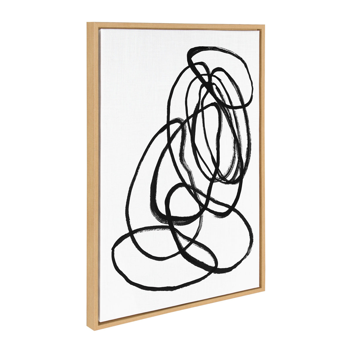 Sylvie Ring of Light 2 Framed Canvas by Nikki Chu