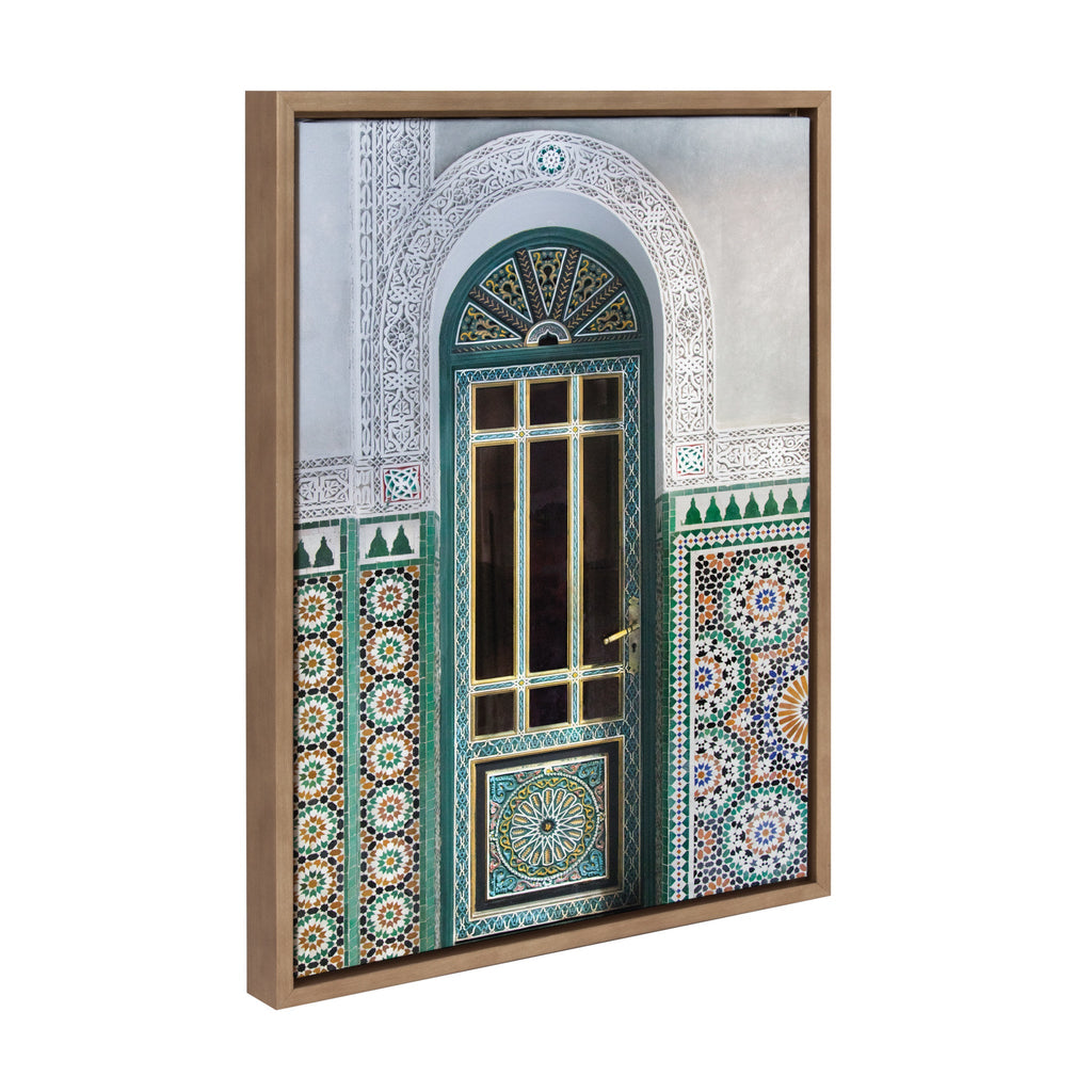 Sylvie Morocco Essaouira Door Framed Canvas by Golie