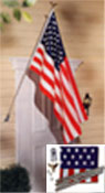 Annin Flagmakers 11451 Homeowners 3 Ft. X 5 Ft. Polycotton U.S. Flag Set